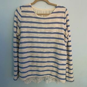Small blue striped sweater